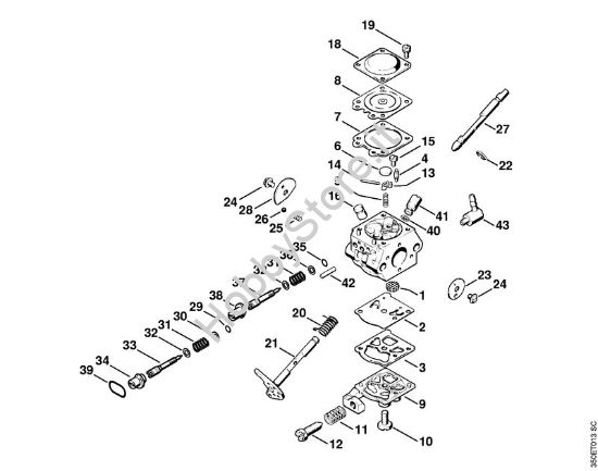 Carburatore WT-327 FC 44 FC 44 brand Stihl